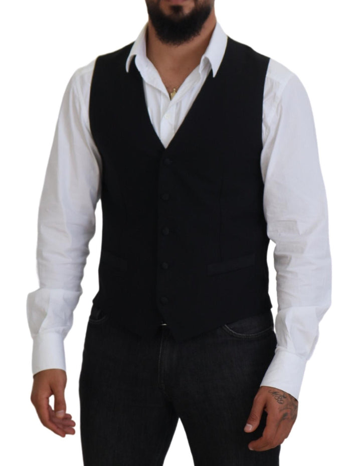 Elegant black vest for formal occasions