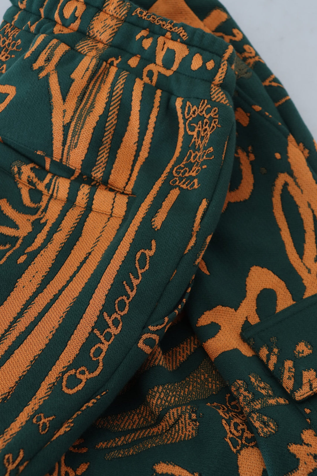 Multicolor silk blend jogger cargo pants