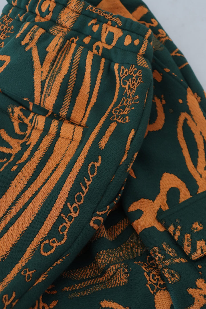 Multicolor silk blend jogger cargo pants