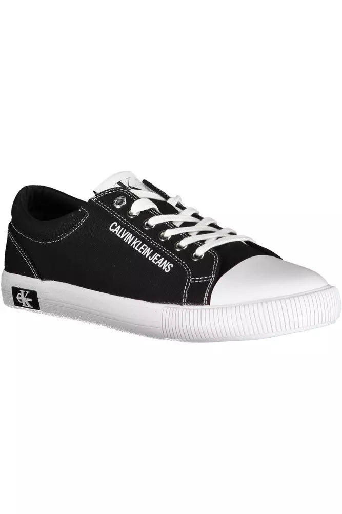 Calvin Klein Schwarz Baumwolle Männer Sneaker