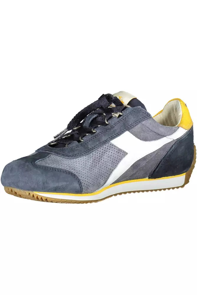 Diadora Blaue Leder Damen Sneaker