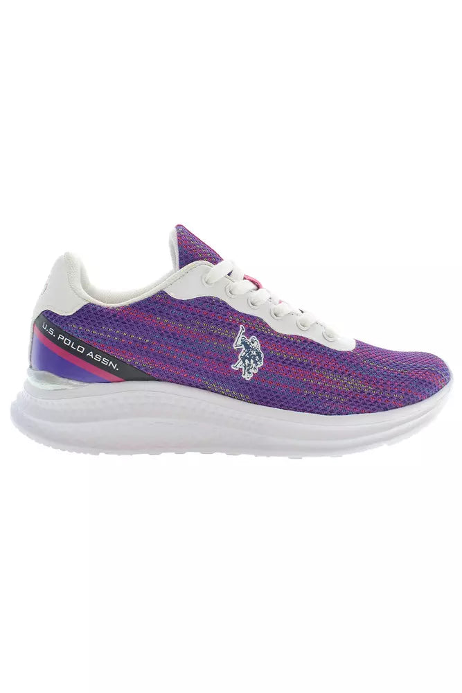 U.S. POLO ASSN. Lila Polyester Damen Sneaker