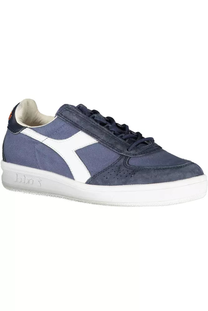 Diadora Blaue Leder Damen Sneaker