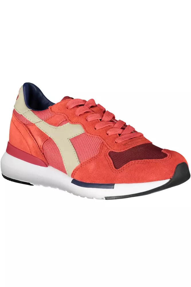 Diadora Rote Leder Damen Sneaker