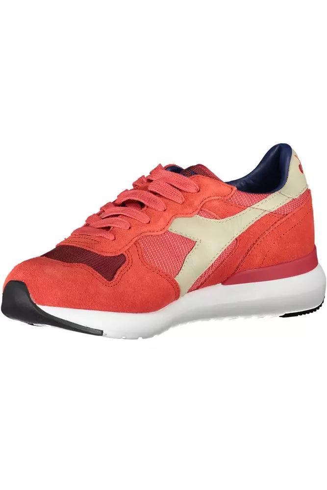 Diadora Rote Leder Damen Sneaker