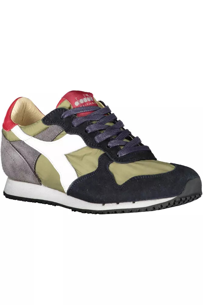 Diadora Grünes Leder Damen Sneaker