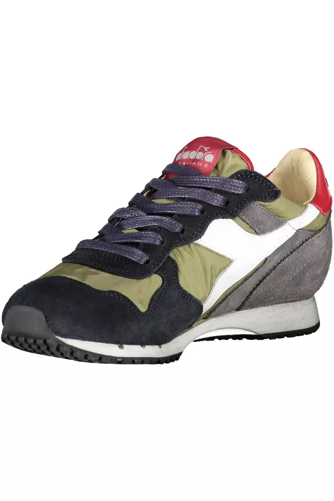 Diadora Grünes Leder Damen Sneaker