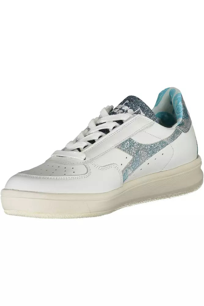 Diadora Weißes Leder Damen Sneaker