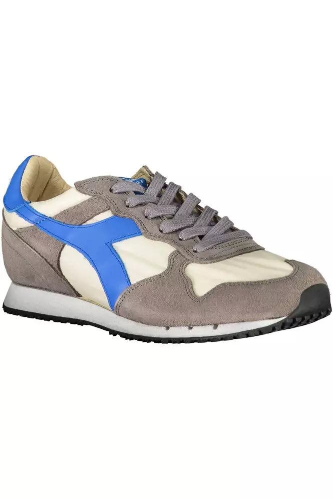 Diadora Graue Leder Damen Sneaker