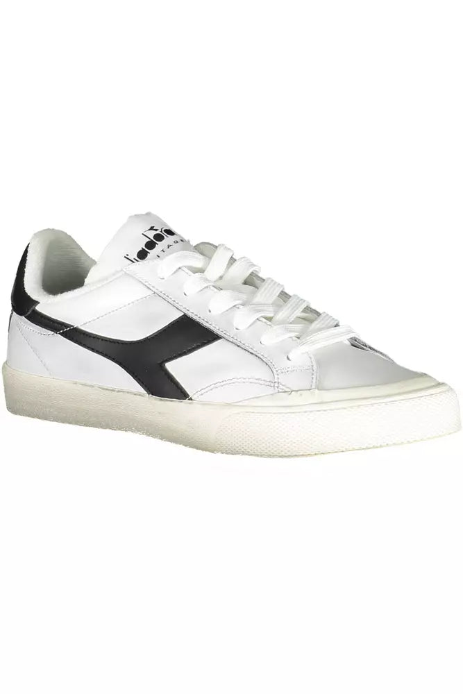 Diadora Weißes Leder Damen Sneaker