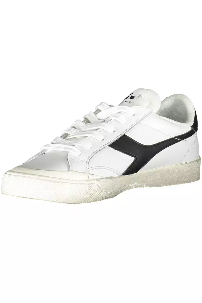 Diadora Weißes Leder Damen Sneaker