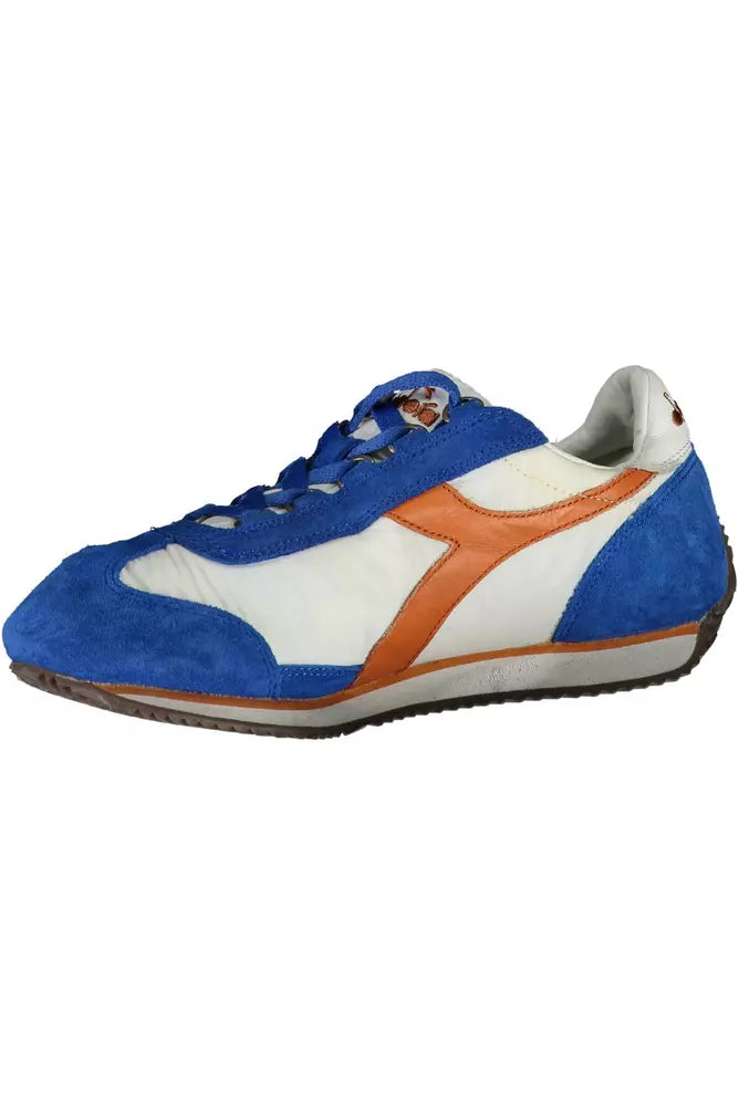 Diadora Blaue Leder Damen Sneaker