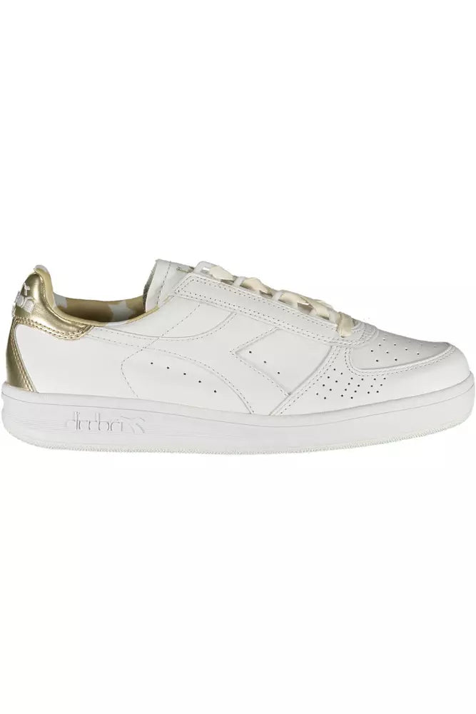 Diadora Weißes Leder Damen Sneaker