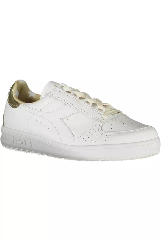 Diadora Weißes Leder Damen Sneaker