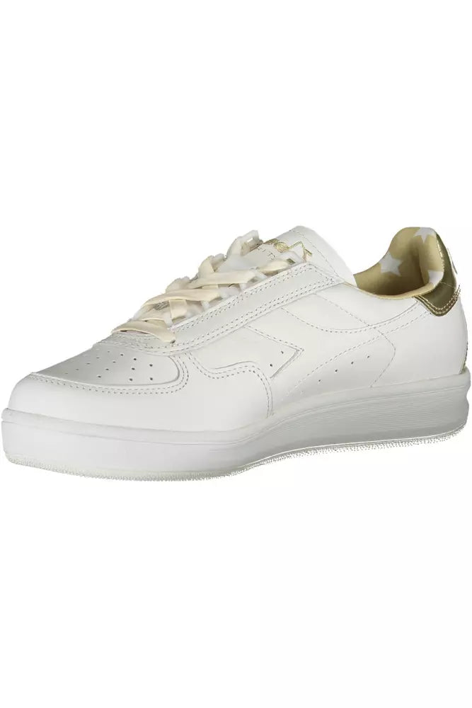 Diadora Weißes Leder Damen Sneaker