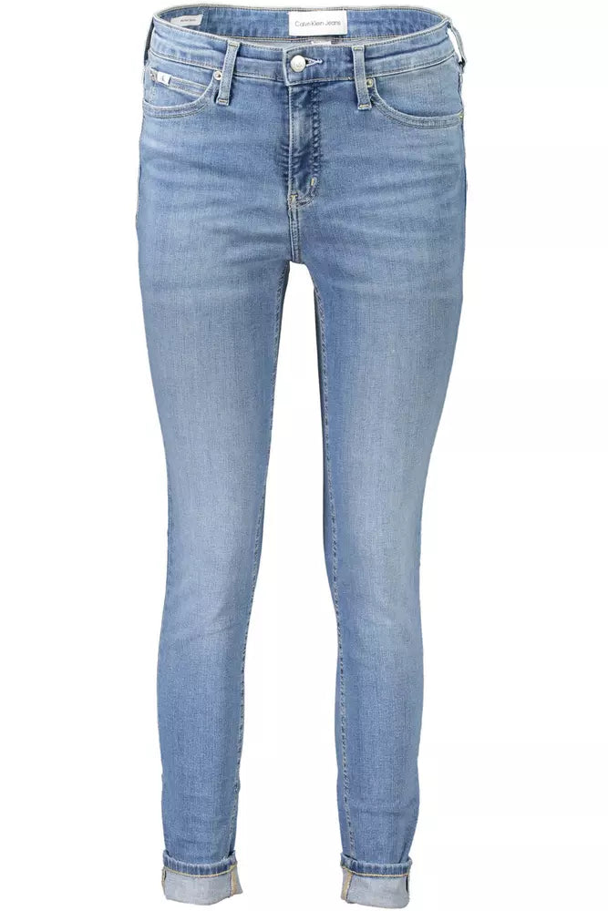 Calvin Klein Hellblaue Baumwolle Damen Jeans