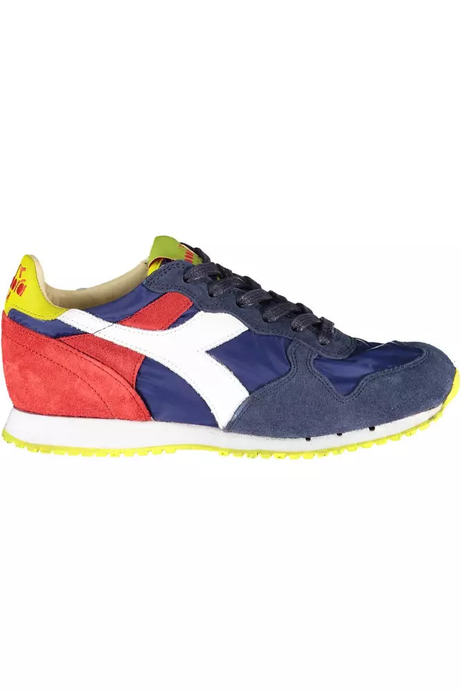 Diadora Blaue Leder Damen Sneaker