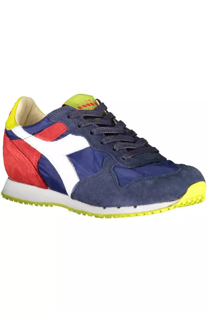 Diadora Blaue Leder Damen Sneaker