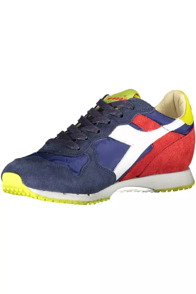 Diadora Blaue Leder Damen Sneaker