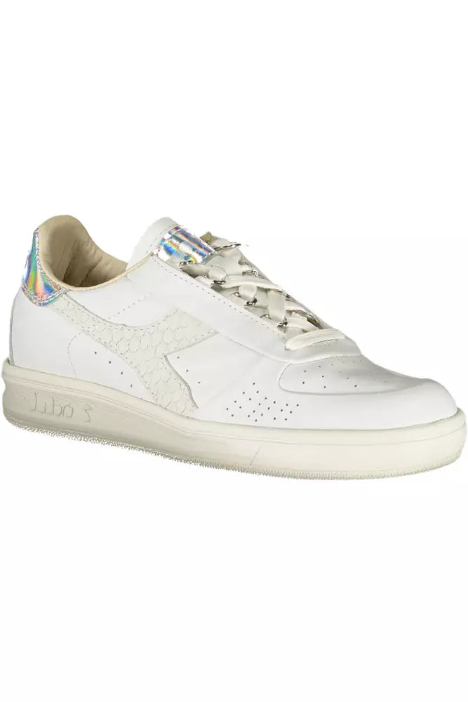 Diadora Weißes Leder Damen Sneaker