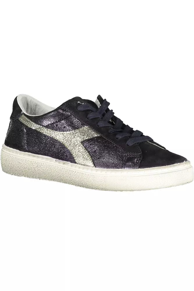 Diadora Schwarzes Leder Damen Sneaker