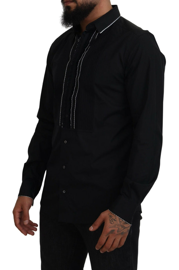 Elegant slim fit tuxedo shirt