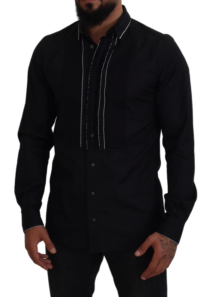 Elegant slim fit tuxedo shirt