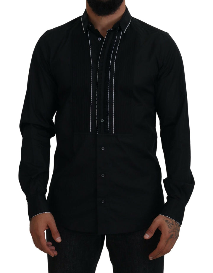 Elegant slim fit tuxedo shirt