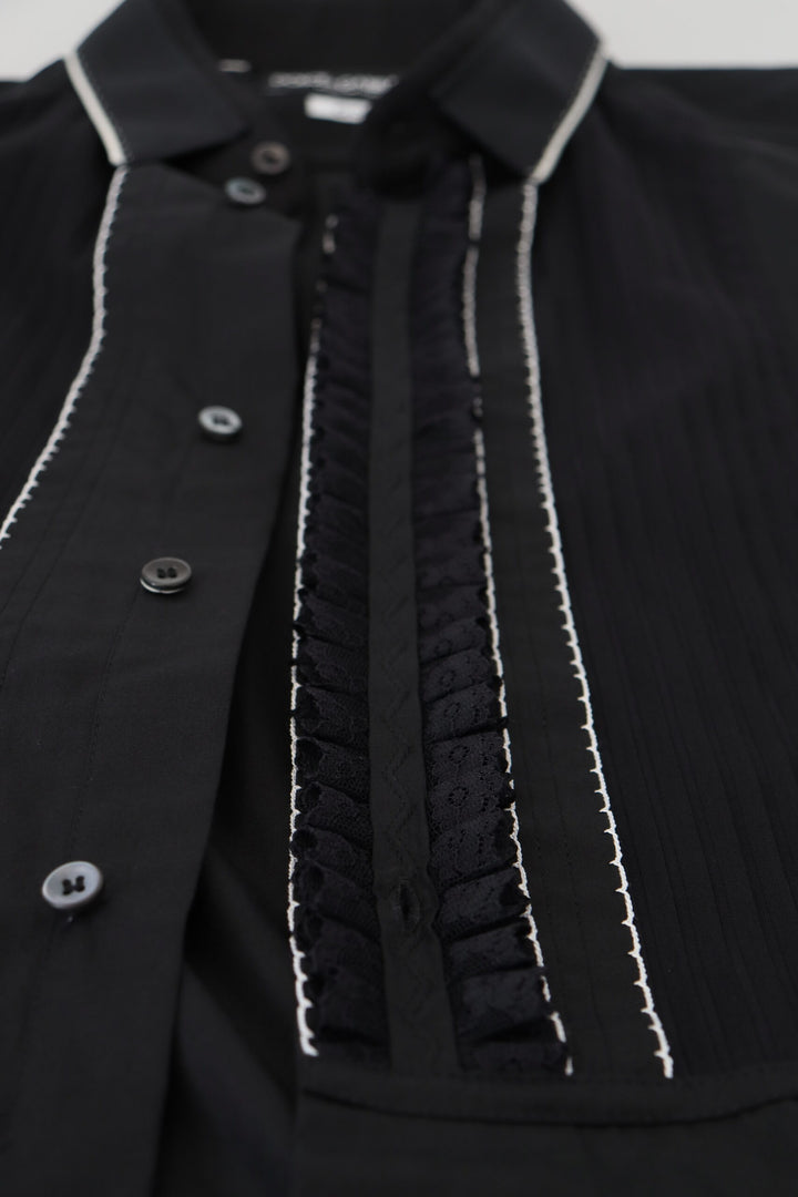 Elegant slim fit tuxedo shirt