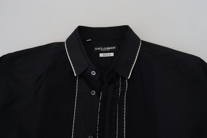 Elegant slim fit tuxedo shirt