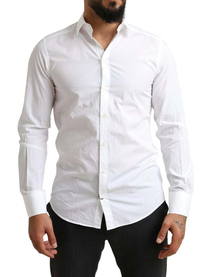 Weißes MARTINI Baumwollkleid Formelles Hemd