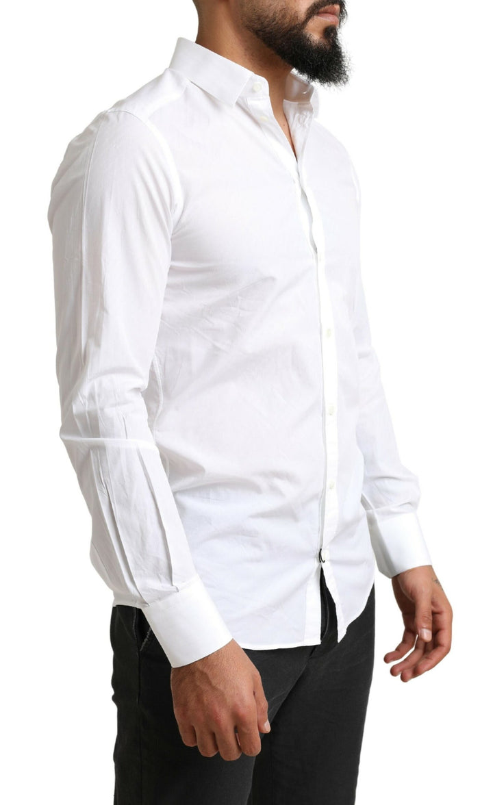 Weißes MARTINI Baumwollkleid Formelles Hemd