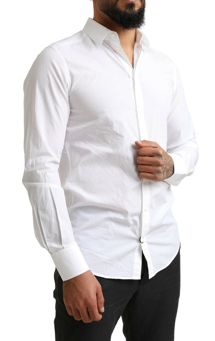Weißes MARTINI Baumwollkleid Formelles Hemd