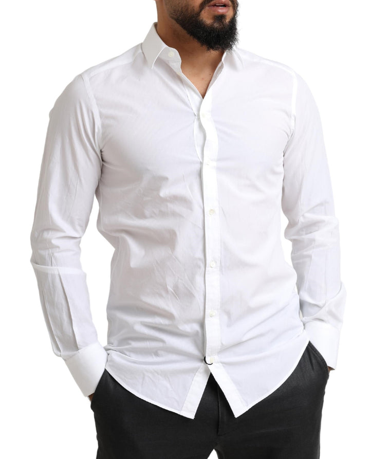 Weißes MARTINI Baumwollkleid Formelles Hemd
