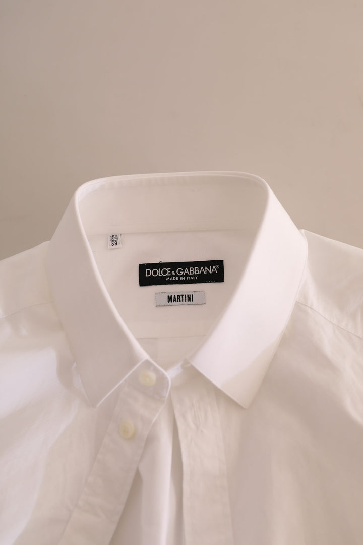 Weißes MARTINI Baumwollkleid Formelles Hemd