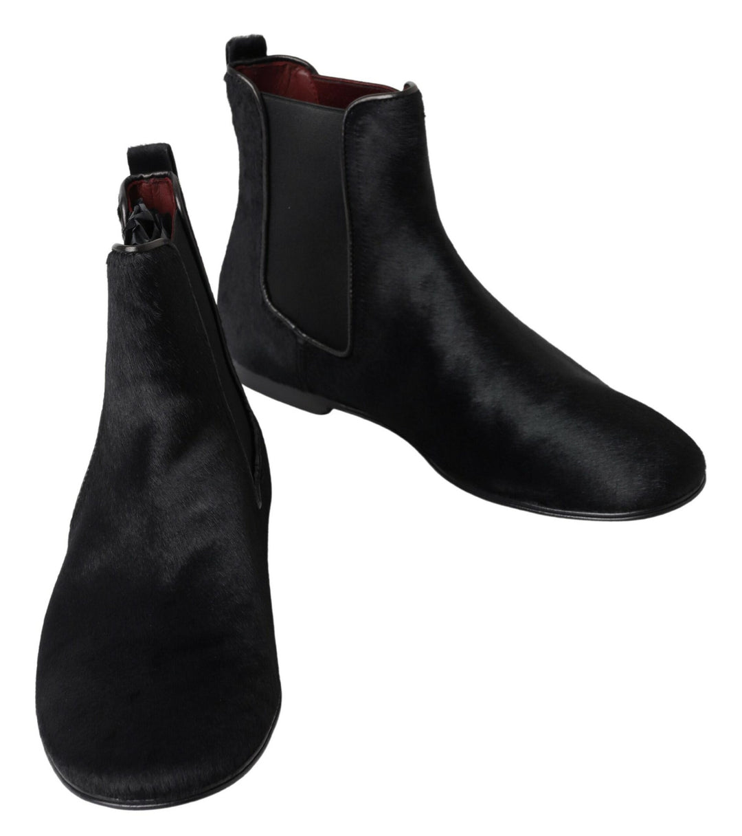 Dolce & Gabbana Elite Chelsea-Stiefel aus italienischem Leder