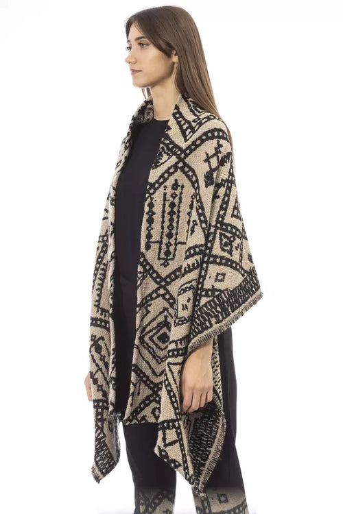 Brown wool scarf for women
