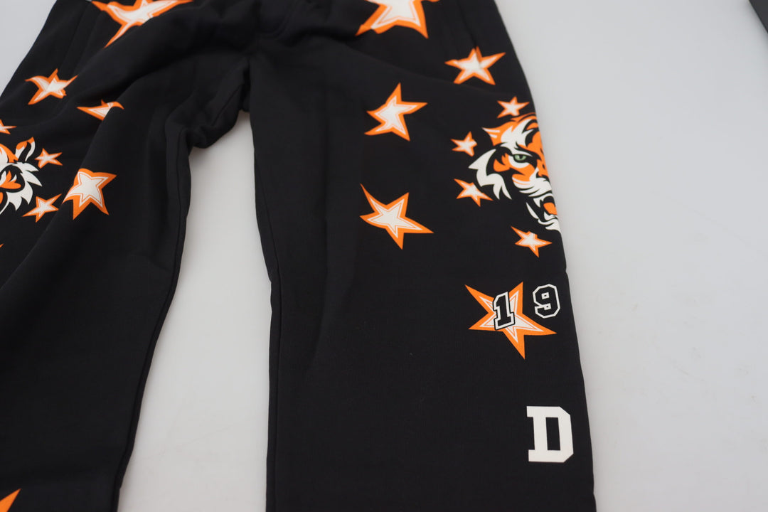 Elegant black Star Casual Sweatpants