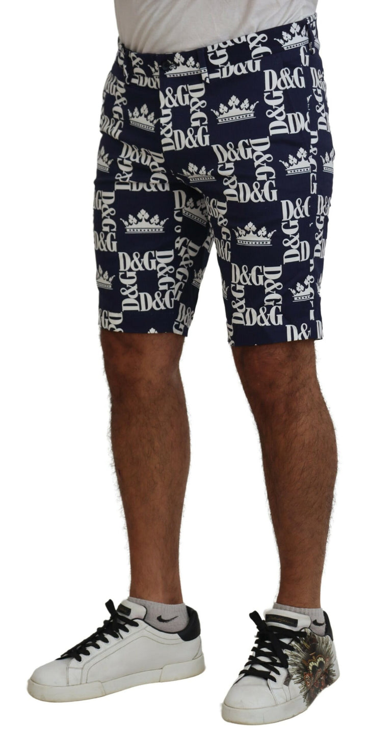 Casual chinos with crown print shorts