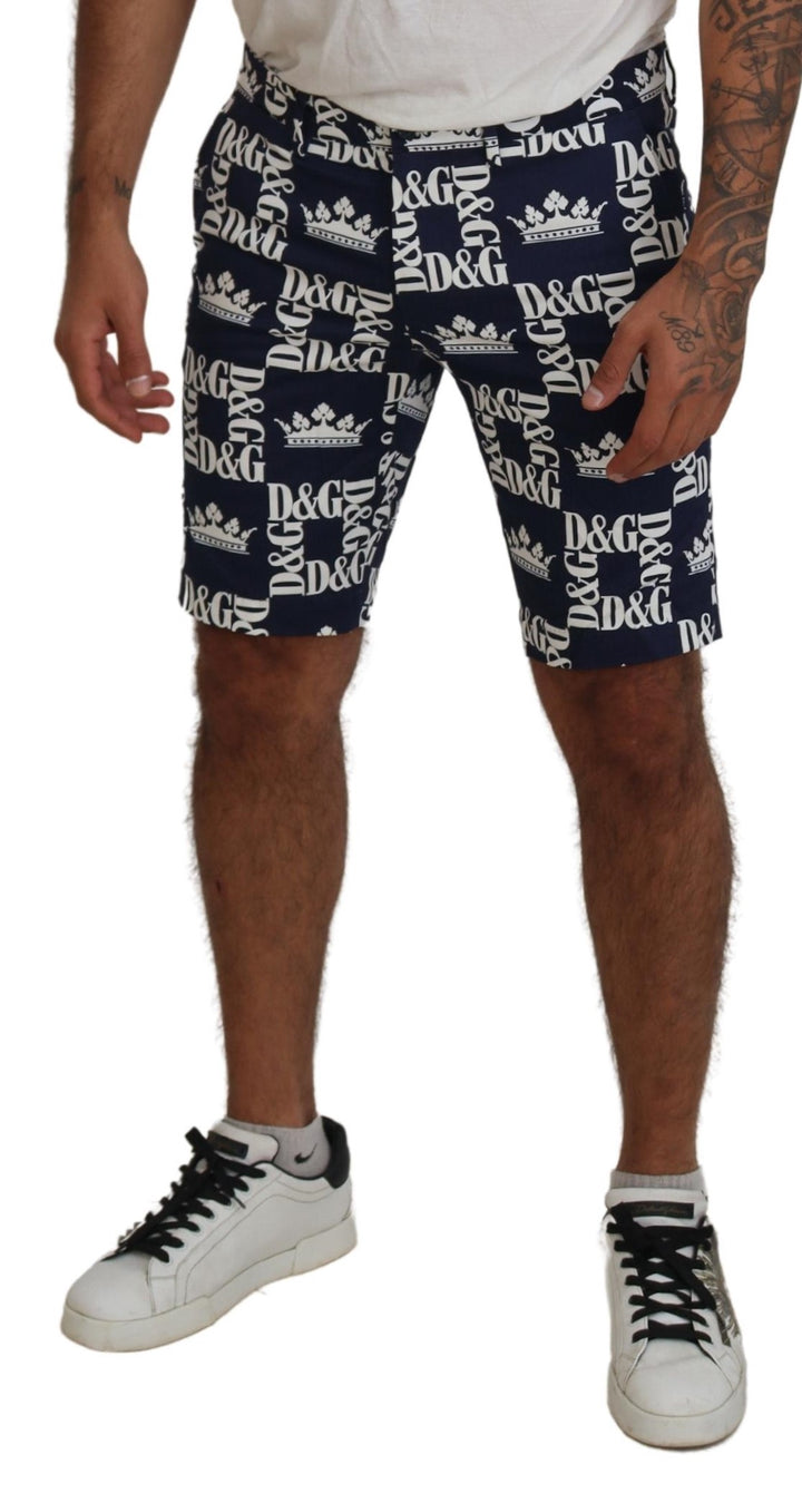Casual chinos with crown print shorts