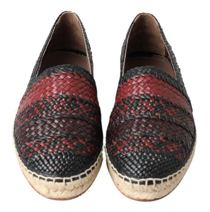 Dolce & Gabbana Elegante Espadrilles aus gewebtem Leder