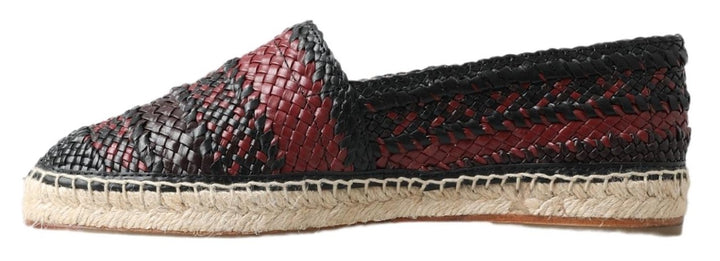 Dolce & Gabbana Elegante Espadrilles aus gewebtem Leder