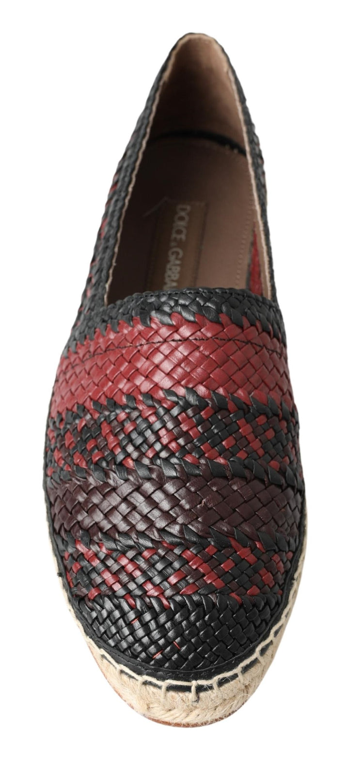 Dolce & Gabbana Elegante Espadrilles aus gewebtem Leder