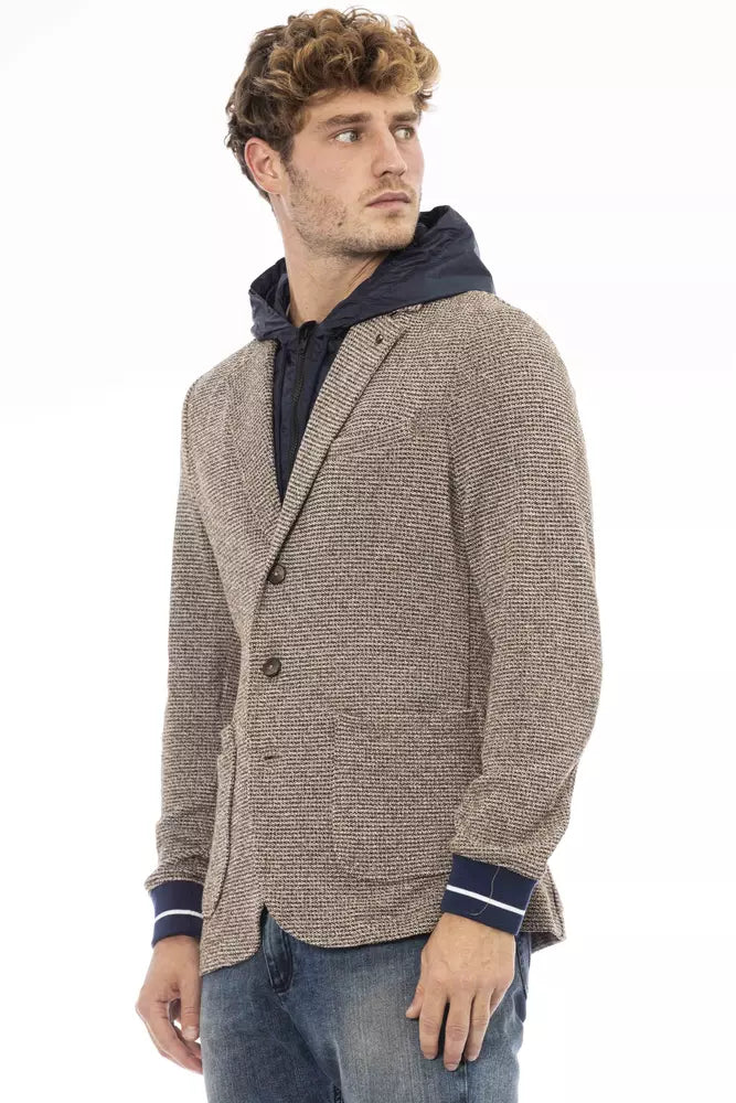 Stylish waterproof fabric jacket with hood