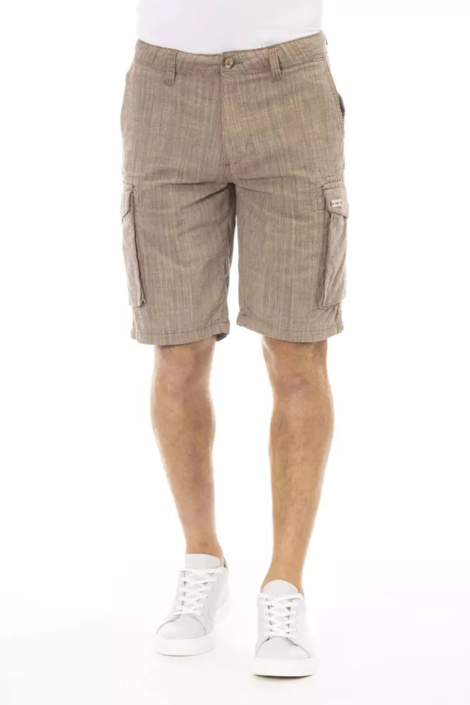 Baldinini Trend Braun Baumwolle Männer Cargo Short