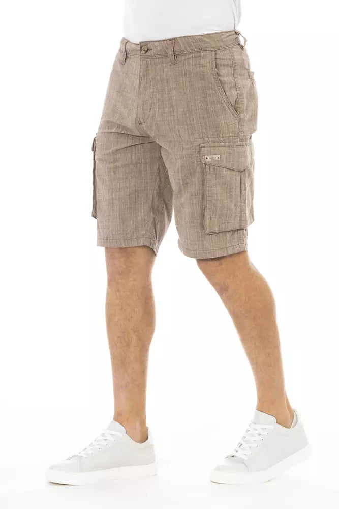 Baldinini Trend Braun Baumwolle Männer Cargo Short