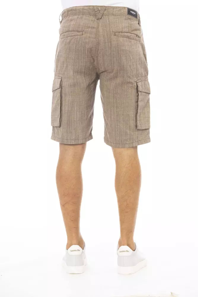 Baldinini Trend Braun Baumwolle Männer Cargo Short