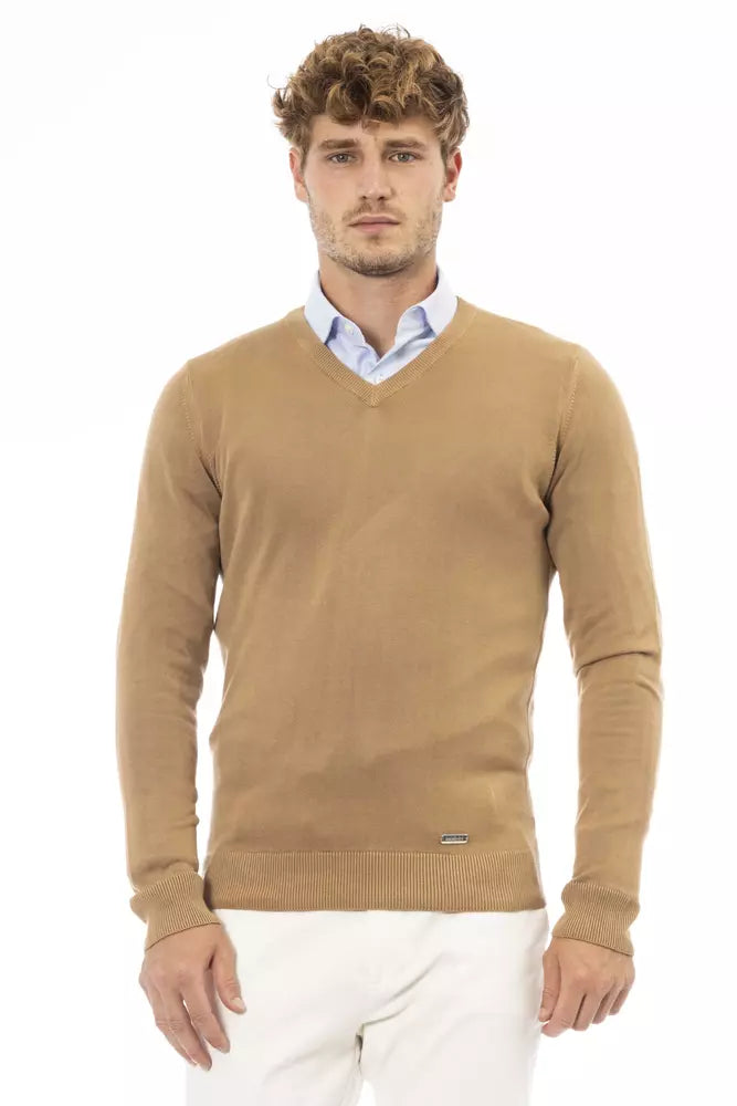 Beige Modal Männer Pullover
