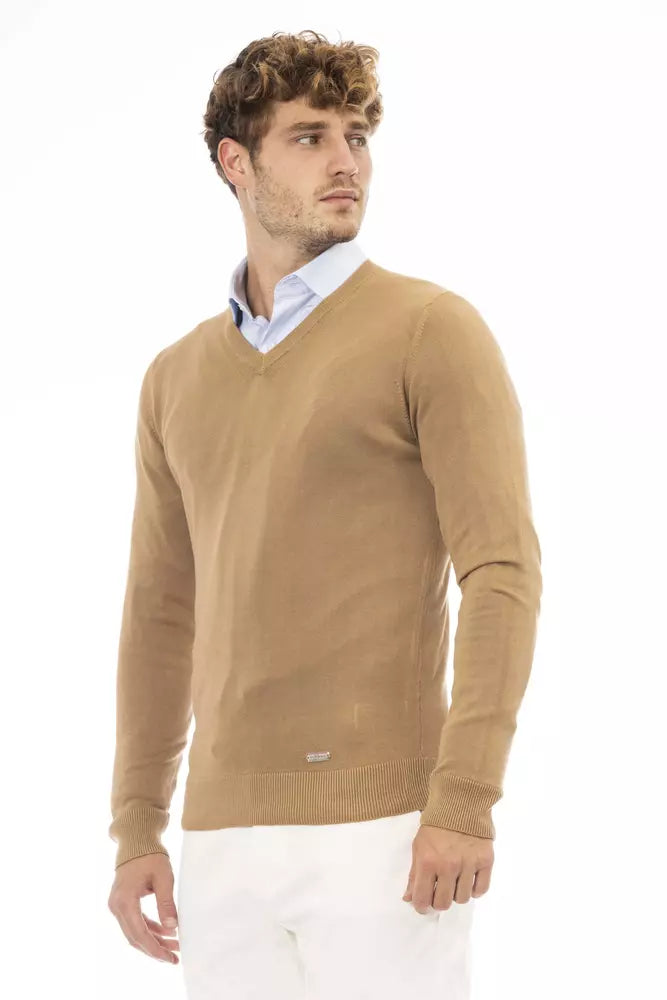 Beige Modal Männer Pullover
