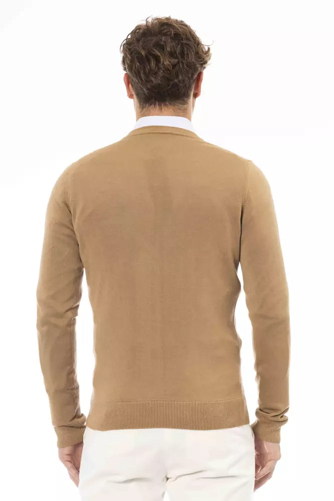 Beige Modal Männer Pullover